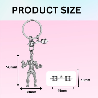 Shiv Jagdamba Fitness Gym Keychain Bodybuilder Motivational Workout Keychain SKeyCom2024114 Key Chain