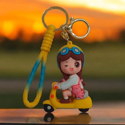 gtrp Cartoon Characters Keychain for Girls Boys, Cute Silicon R13 Key Chain