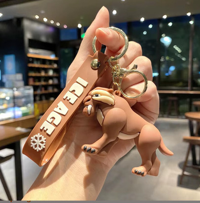 ABS TRADERS Ice Age Diego 3D Keychain | Strap Charm & Hook Cartoon Movie Model Pendant 1pcs Key Chain