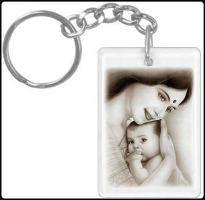 hamsa print world Keychain HPW1351 K1119 Key Chain