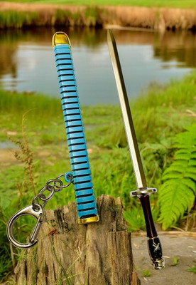 gtrp UNSHARPED Metal KATANA Keychain with cover - Multicolor Code29 Key Chain