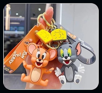 OHZEN Cute Tom and Jerry Keychain_J72 Key Chain