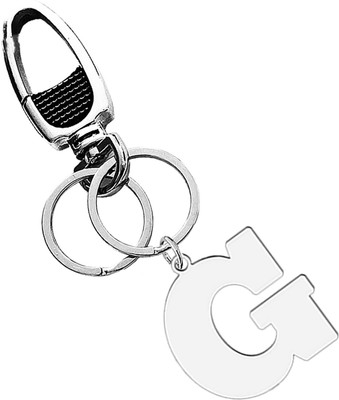 M Men Style A to Z Alphabet Key Rings Silver Stainless Steel Letter Charm Keychain G-LCK984 Key Chain