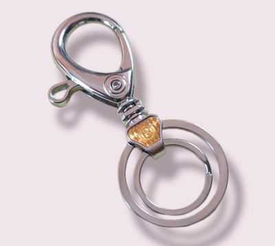 Deethyas Fashion One Press Hook Keychain With 2 Rings For Car Bike Bus Lorry Keys Key Chain