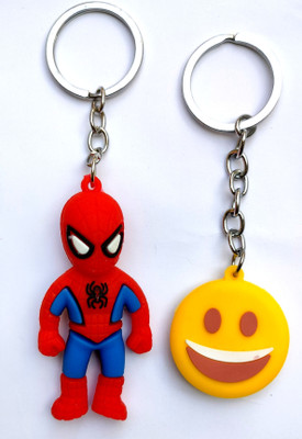 Meeko.com Spider Man With Smiley Rubber Key Chain 01ed6e Key Chain