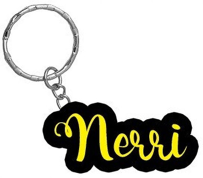 SY Gifts Nerri Name Black Yellow Name Keychain Key Chain