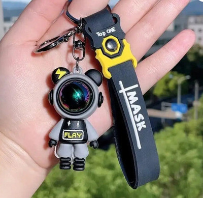K3NTERPRISES Galaxy Space Astronaut Charm Keychain for Stylish Key Holding Key Chain