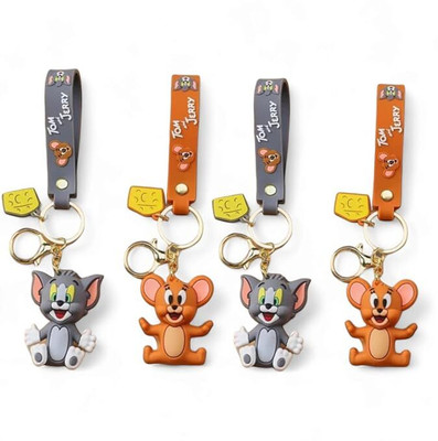 posxo 4 piece Tom and Jerry |cute Keychain Key Chain