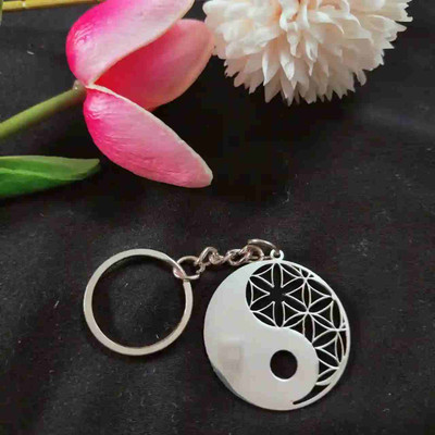Offside YIN YANG METAL KEYCHAIN (SILVER) Key Chain