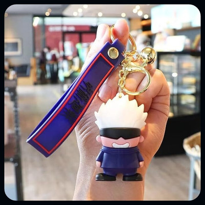 gtrp Cartoon Characters Keychain for Girls Boys, Cute Silicon R54-A Key Chain