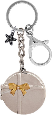 KYP Fashion Mini Round Photo Frame Gift Accessories Keyring Star Fish Key Chain