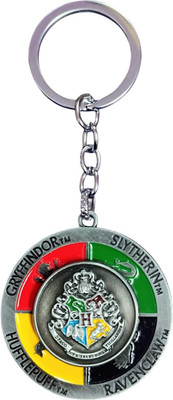 PEARLISH Harry Potter Hogwarts Logo Rotating Keychain Key Chain