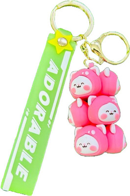GKM Cute 3D Hello Kitty charm strap pvc best design keychain Key Chain