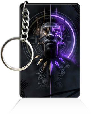 Party Gift Printed Wooden Rectangle Hero key ring Keychain PGRQ255KY (172) Key Chain