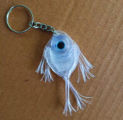 MDealz Handmade Fish Keyring Unisex Bag Charm, Keychain & Stylish Decorative Hanging 1 Key Chain