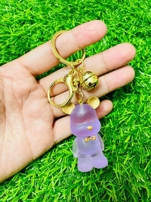 GKM Blur Transparent bear high quality keychain with hook Key Chain