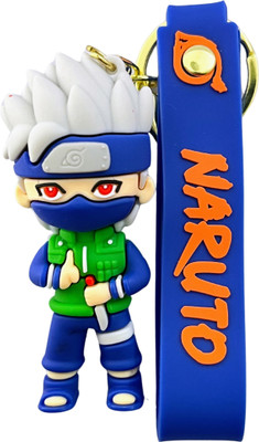 Kraft Crate Kakashi Hatake Inspired 3D Rubber Keychain – Naruto Anime Gifts & Collectibles | Key Chain