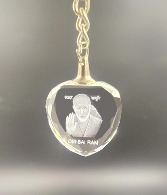 shinde exports Ashirwad heart crystal keychain Key Chain