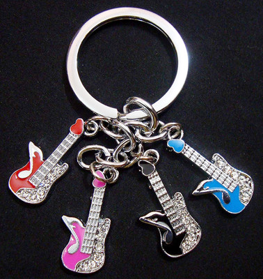 kd collections KD-164 Guitar Metal keychain Key ring Key Chain
