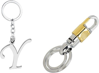Mundkar Gold Hook & Alphabet - Y Key Chain