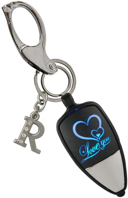 SHOKY LOOKS Beautiful Love U LED Light With R Letter Locking Lock Perfect For Gifting Key Chain