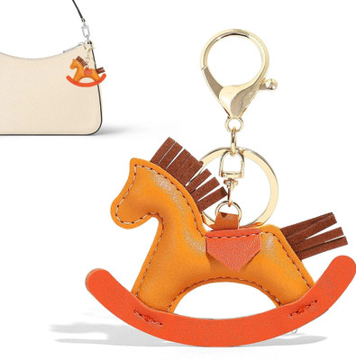 maycreate Brown Horse Bag Charm Cute Pony Keychain for Handbags Key Chain