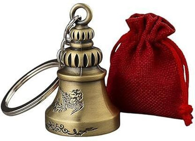VELOWEAR Tibetan Bell Keychain Guardian Bell Temple Bell White Key Chain