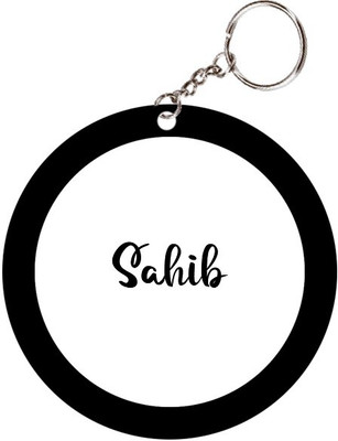 SY Gifts Sahib Name Black Keychain Key Chain