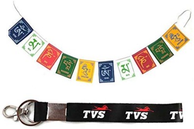 ShopTop Double sided TVS lanyard and Ladakh Flag Key Chain