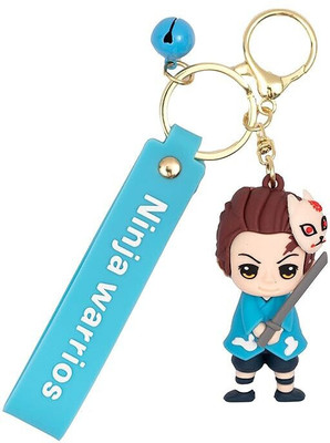 BBG NEW_Ninja Warrior Tanjiro Kamado pvc 3D keychain with hook for men/woman Key Chain