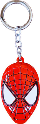 KARBD Spiderman Face Mask Marvel Avengers Super Hero Action Figure Merchandise Metal Key Chain