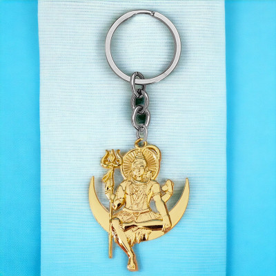 Shiv Jagdamba Religious Lord Shiv Mahadev Metal Keychain ShivKey202413 Key Chain