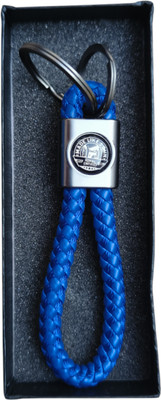 JNV Handwoven Leather Thread Keychain Compatible With BULLET Bikes | Key Chain