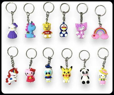 Jainzon Mix Charm Keychain for Boys And Girls | Fancy Keyrings (PO 12)-S689 Key Chain