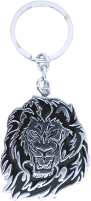 BIPS ENTERPRISES Stylish Lion Face Keychain Keyring Metal | Premium Gift Keychain for Car, Bike Key Chain