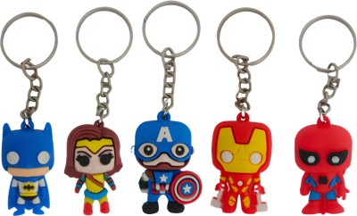 Newview The Avengers and DC rubber keychain keyring Key Chain