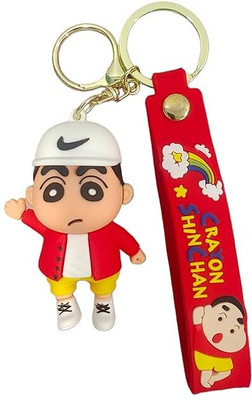 Funfob Shinchan Keychain (Random 1PC Only) For Shinchan fans Cartoon (Shinchan Key red) Key Chain