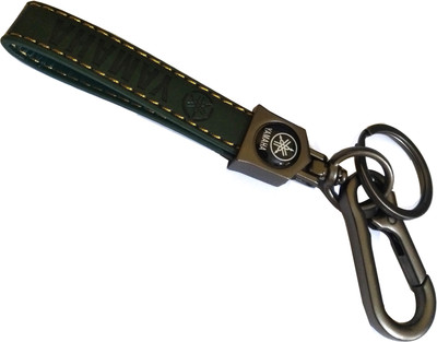 YAMAHA keychains green Leather hook ring Home Key Chain