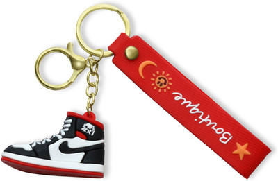 VillageTiger Cute Shoe Shape Bike Car Rubber Gift Keychains for Boy Girl Friend School Bags Key Chain