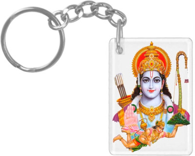 dk printing Jai Shree Krishna printed cute wooden keychain Key Chain