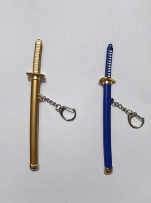 Sividya Katana_Gold&Blue Key Chain