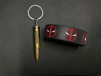 sky enterprises Deadpool wristband and Death Note keychain Key Chain