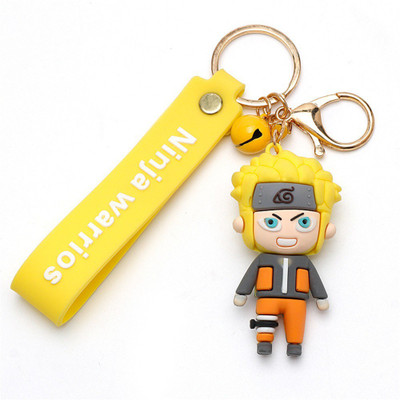 RainSound 3D Miniature Soft PVC Naruto anime keyring with Charm Key Chain