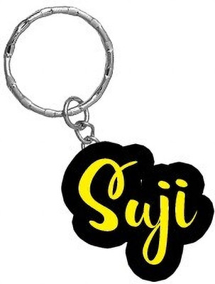 SY Gifts Suji Name Black Yellow Name Keychain Key Chain