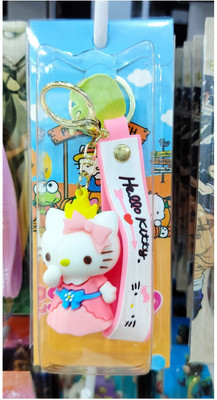 ravariya graphics 3D Cartoon Hello Kitty Keychain | Cute Charm Keyring and Bag Hanging Accessory Key Chain