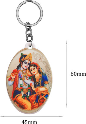 M Men Style Religious Radha Krishna Polymer Keychain NewseyP63 Key Chain