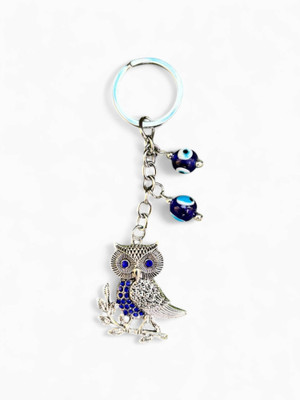 trust style interiors Blue Eye owl Blue Eye Color Evil Eye Keychain_01 Key Chain
