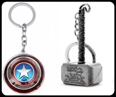 gtrp Trendy-Avengers End Game Cpatain America Werdi Combo Key Chain