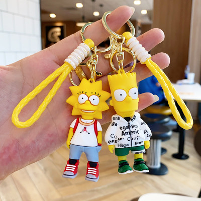 Star Work 3D Silicone Pack Of 2 High-Quality PVC Material Keychain for Boys and Girls Key Chain