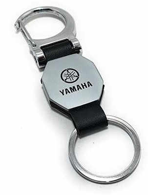 FLAMBE New Leather Metal Hook Locking Keychain Key Chain